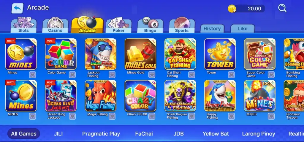 playtime arcade page
