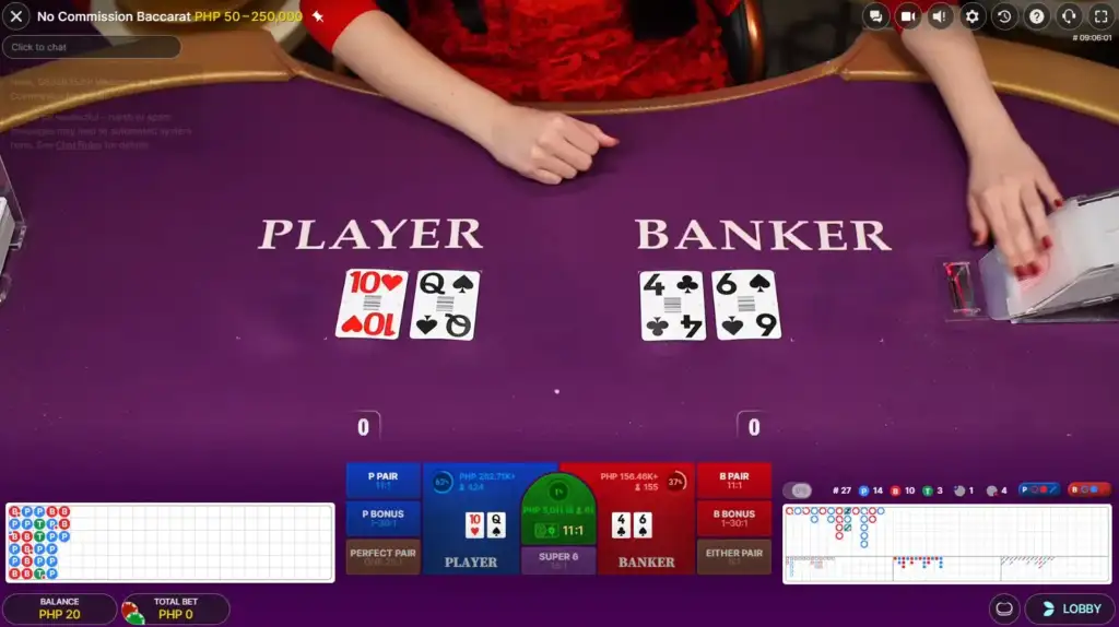 playtime casino no commission baccarat