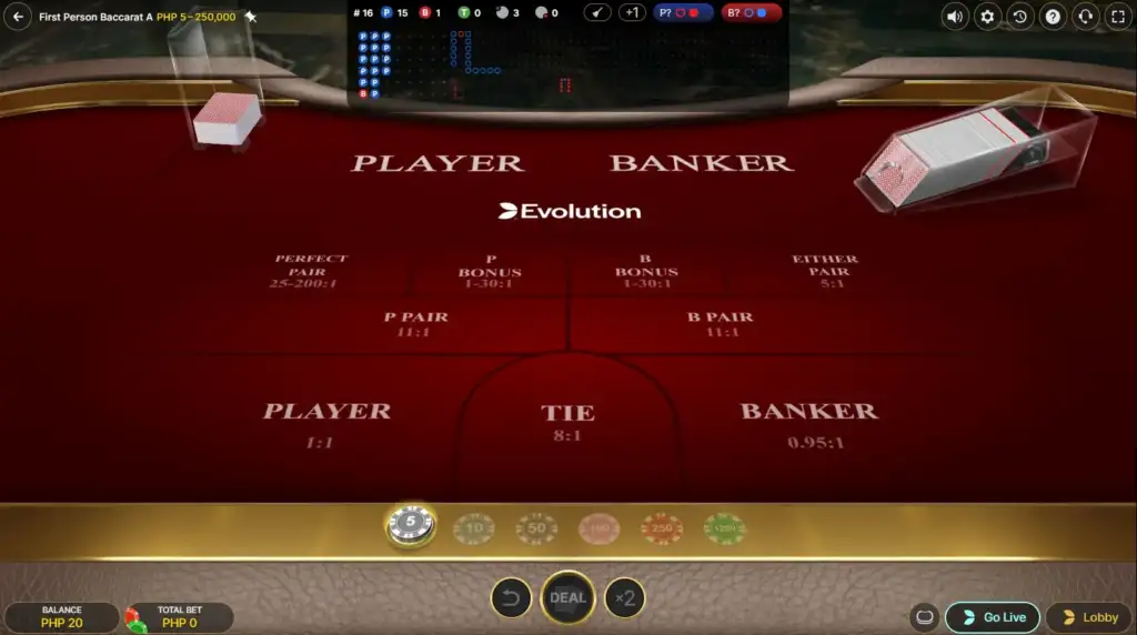 playtime first person baccarat