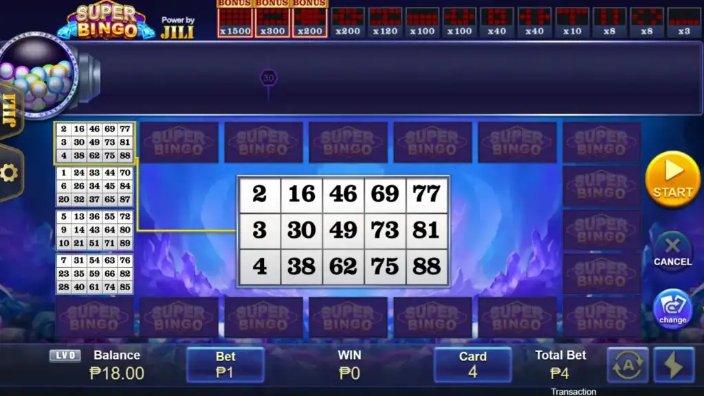 playtime super bingo